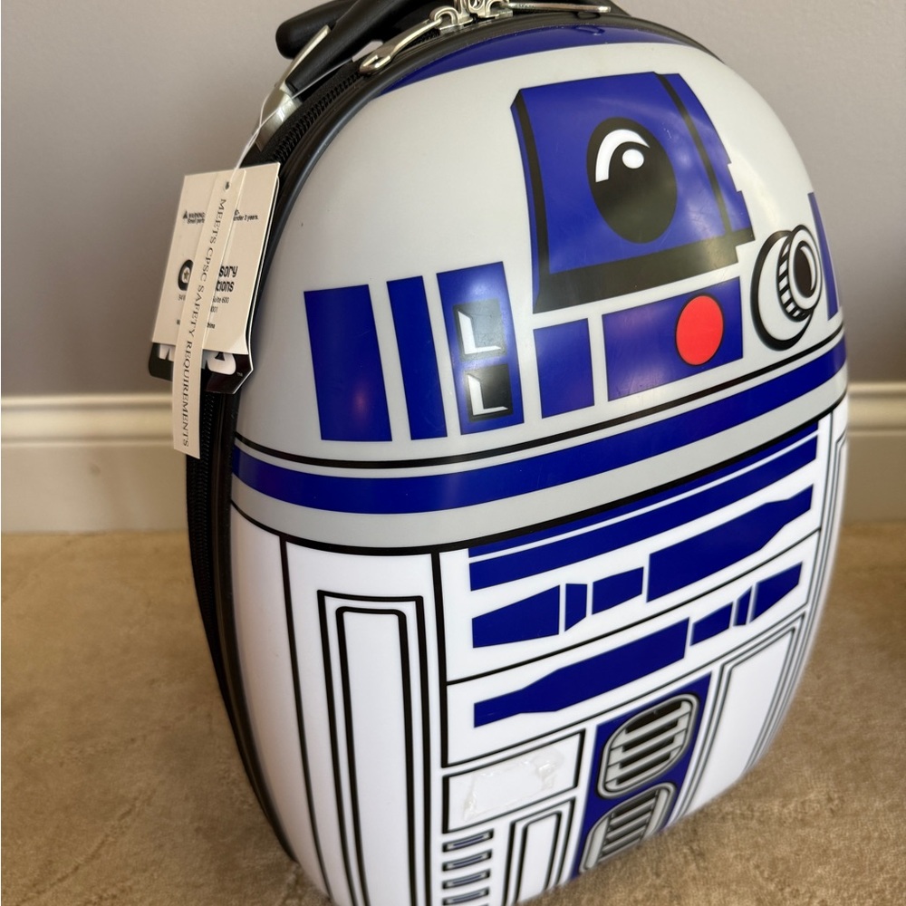 STAR WARS R2 D2 Rolling Carry On Suitcase, NWT